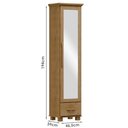 Ver imagem 3 de Sapateira 1 Porta Espelho Madeira Maciça 194x47 Cm 2255 Freijo Milani Store