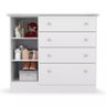 Cômoda Infantil Espaçosa Branca com 04 Gavetas e 01 Porta para Quarto Baby Luxo Icp - 2