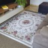 Tapete Sala Antiderrapante Floral Jasmin 02 Bege 1,00x1,50m - 1