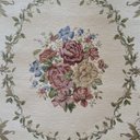 Ver imagem 4 de Tapete Sala Antiderrapante Floral Jasmin 02 Bege 1,00x1,50m