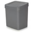 Ver imagem 1 de Lixeira 2,5l Retangular Cinza Neo