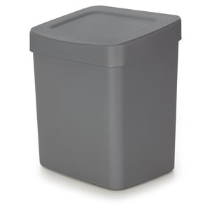 Lixeira 2,5l Retangular Cinza Neo