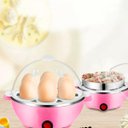 Ver imagem 4 de Cozedor Elétrico de Ovos a Vapor Multifuncional – Rosa – 220volts