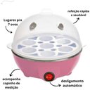 Ver imagem 3 de Cozedor Elétrico de Ovos a Vapor Multifuncional – Rosa – 220volts