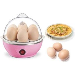 Cozedor Elétrico de Ovos a Vapor Multifuncional – Rosa – 220volts - 5
