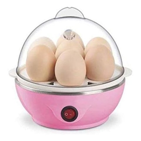 Cozedor Elétrico de Ovos a Vapor Multifuncional – Rosa – 220volts