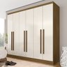 Guarda Roupa 6 Portas Casal Mayra Boreal/off White - Móveis Arapongas - 1