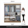Guarda Roupa 6 Portas Casal Mayra Boreal/off White - Móveis Arapongas - 6