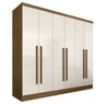 Guarda Roupa 6 Portas Casal Mayra Boreal/off White - Móveis Arapongas - 2