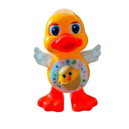Brinquedo Pato Dançante Musical Anda Luz Som Infantil - 1