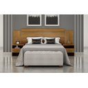 Ver imagem 1 de Cabeceira Cama Box Casal Royal com 2 Mesa de Cabeceira Novo Horizonte Cumaru