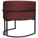 Ver imagem 6 de Kit 2 Poltronas Luna Decorativa Suede Cores Base Ferro Preto
