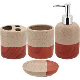 JG BANHEIRO CERÂMICA BEGE 4PÇ - 1