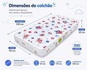 Ver imagem 6 de Colchao para Berco Padrão 130x70x10 Impermeavel Celiflex D20