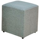 Ver imagem 1 de Puff Quadrado Decorativo L02 Sala de Estar Linho Cinza Escuro - Lyam Decor