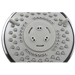 Ducha Chuveiro Redonda Abs Cromada 9,5 Cm com 5 Jatos de Parede - 4