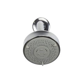 Ducha Chuveiro Redonda Abs Cromada 9,5 Cm com 5 Jatos de Parede - 2