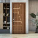 Ver imagem 3 de Porta de Madeira Frisada U.v 210cm X 80cm - R10s:imbuia