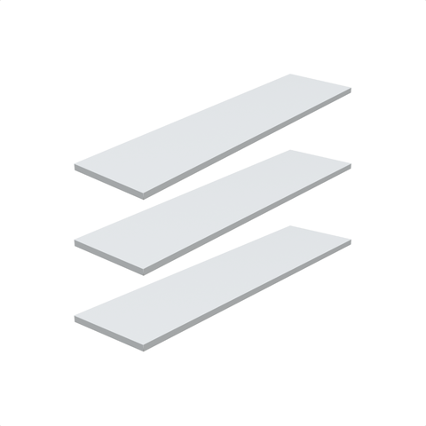 Kit 3 Prateleira Branca 80X20 + Suporte Flutuante Mdf  Organizadora Decoração Cozinha Banheiro Sala