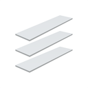 Ver imagem 1 de Kit 3 Prateleira Branca 80X20 + Suporte Flutuante Mdf Organizadora Decoração Cozinha Banheiro Sala