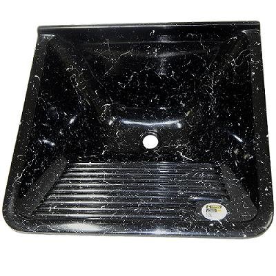 Tanque de Lavar Roupa Granitado 60x57 39l Tdf Preto Onix Corso