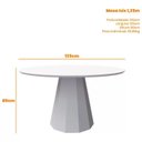 Ver imagem 2 de Mesa Isis 135x135cm - Preto