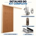 Ver imagem 4 de Kit Porta de Correr Lisa p/ Verniz Vanin 210x80cm Completa
