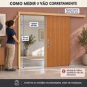 Ver imagem 3 de Kit Porta de Correr Lisa p/ Verniz Vanin 210x80cm Completa