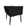 Banco Banqueta para Escrivaninha Penteadeira Suede Preto - Majú Decor - 3