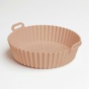 Ver imagem 4 de Forma Reutilizável de Silicone Marrom para Airfryer 16cm