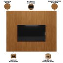 Ver imagem 3 de Painel Ripado de Madeira para Sala Quarto 258x250cm Slats L05 Nature - Lyam Decor