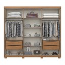 Ver mais imagens de Guarda-roupa Norton 06 Pts. C/ Espelho Nature/off White - Henn