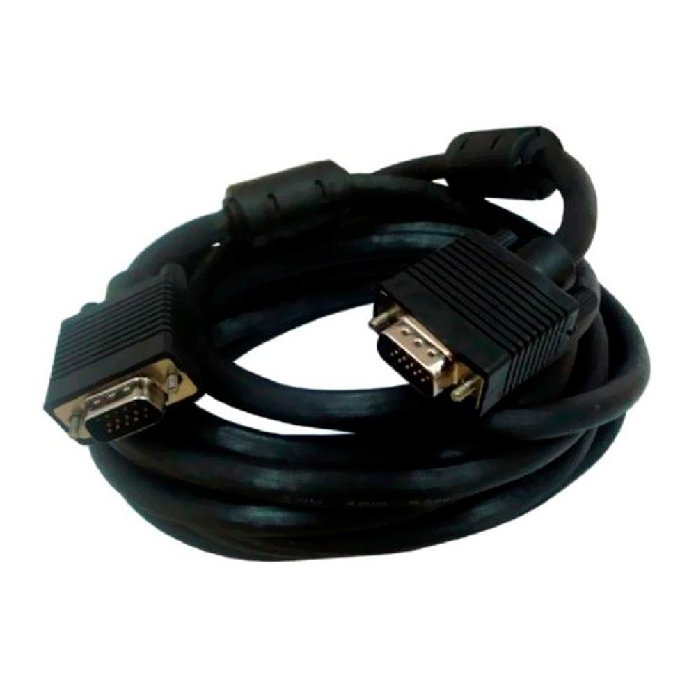 Câble VGA Prolongateur 5m – HDB15 Mâle/Femelle, Double Blindage, AWG30, Noir De Qualité