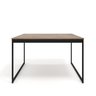 Mesa de Jantar Retangular 4 Lugares Madeira Moderna Industrial 120x90cm - 4