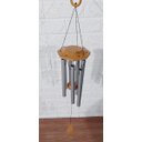 Ver imagem 3 de Mensageiro Sino Dos Ventos 70 Cm Mobile 7 Tubos Feng Shui