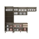 Ver imagem 5 de Cozinha Compacta Modulada 4 Peças 100% MDF com Torre Quente Connect Bege/Duna/Cristal