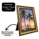 Ver imagem 3 de Porta Retrato 15x21 Moldura Madeira Premium Ouro Velho com Vidro Vertical e Horizontal