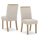 Ver imagem 5 de Mesa de Jantar Yara 180 C. Vidro 6 Cad. Malu Linho - Henn