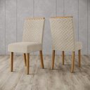 Ver imagem 4 de Mesa de Jantar Yara 180 C. Vidro 6 Cad. Malu Linho - Henn