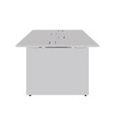 Ver imagem 4 de Plataforma de Trabalho 4 Lugares Pé Painel F5 180cm Cinza F5 Office
