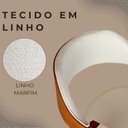Ver imagem 6 de Conjunto 2 Lux em Linho Marfim Design Sofisticado Detalhes Manuais