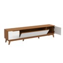 Ver imagem 3 de Rack Kappesberg 3 Portas Canela/branco 218cm