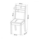 Ver imagem 4 de Mesa de Jantar 4 Lugares Merlot com Vidro Mel/bombom/off White - Viero Móveis