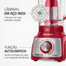 Liquidificador Mondial Turbo Vermelho 3l L-1100-ri 1100w 110v - 2