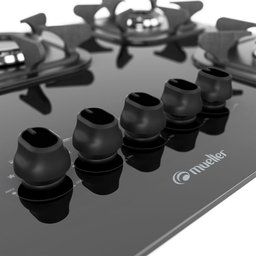 Cooktop 5 Bocas a Gás Mueller G4 com Mesa de Vidro Temperado - 3