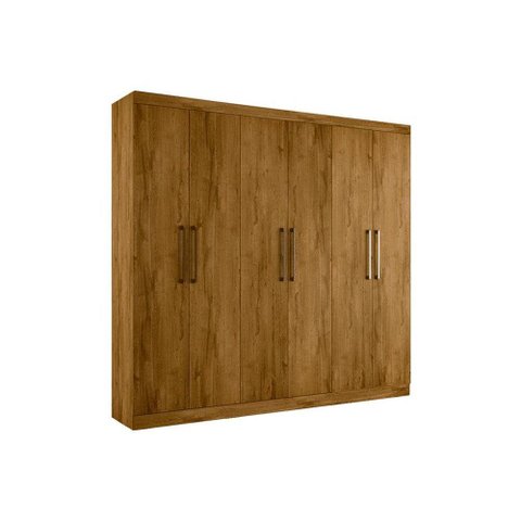 Guarda Roupa Casal 6 Portas e 4 Gavetas Zeus Rovere - Bianchi