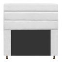 Ver imagem 1 de Cabeceira Estofada Turim 100cm Solteiro Suede Branco