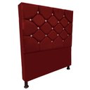 Ver imagem 2 de Cabeceira para Cama de Solteiro Kassi Suede:Marsala