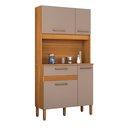 Ver imagem 6 de Armário de Cozinha Jade 90cm Compacto Pequeno para Apartamento com Gavetas 4 Portas:connect