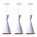 Ver imagem 1 de Kit 3 Lustres Pendentes Moscou Para Mesa Balcão Gourmet Cor: Branco